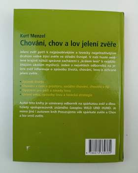 Kurt Menzel: Chování, chov a lov jelení zvěře