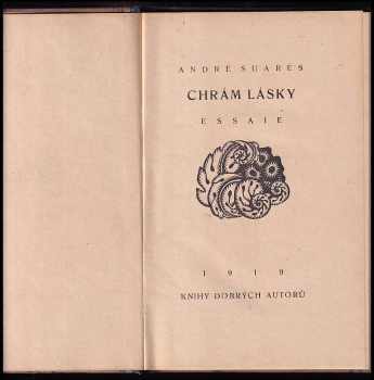 André Suarés: Chrám lásky