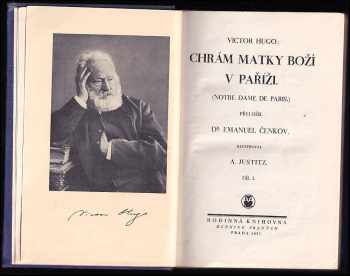 Victor Hugo: Chrám Matky Boží v Paříži