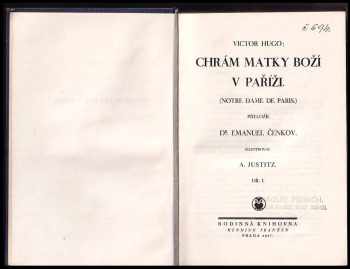 Victor Hugo: Chrám Matky Boží v Paříži