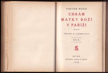Victor Hugo: Chrám Matky Boží v Paříži