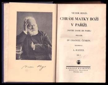Victor Hugo: Chrám Matky Boží v Paříži