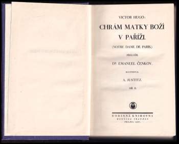 Victor Hugo: Chrám Matky Boží v Paříži