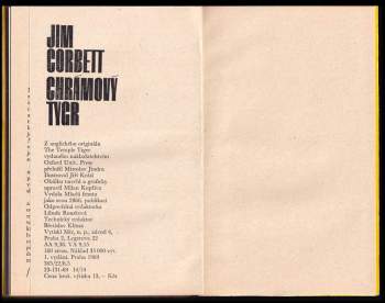 Jim Corbett: Chrámový tygr