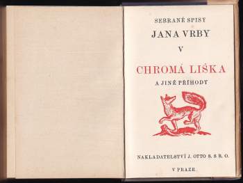 Jan Vrba: Chromá liška a jiné příhody