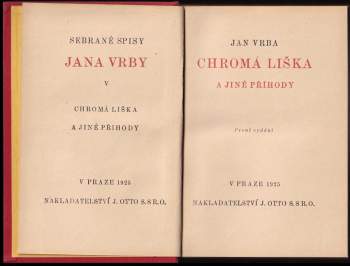 Jan Vrba: Chromá liška a jiné příhody