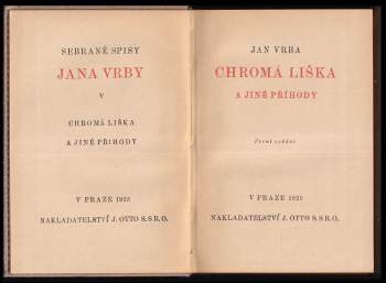 Jan Vrba: Chromá liška a jiné příhody