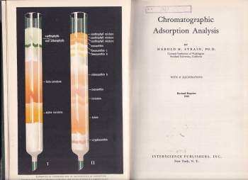 Harold H Strain: Chromatographic adsorption analysis