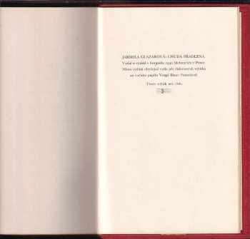 Jarmila Glazarová: Chudá přadlena