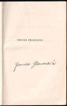 Jarmila Glazarová: Chudá přadlena