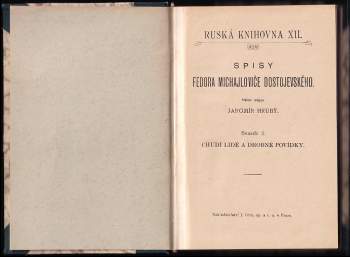 Fedor Michajlovič Dostojevskij: Chudí lidé a drobné povídky