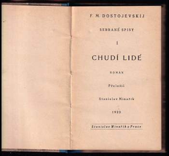 Fedor Michajlovič Dostojevskij: Chudí lidé