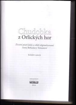 Anna Bohuslava Tomanová: Chudobka z Orlických hor