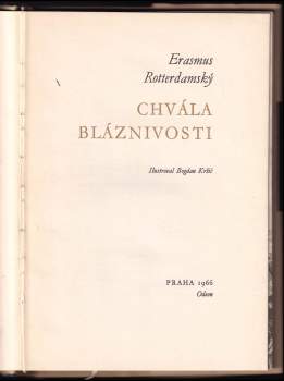 Desiderius Erasmus Rotterdamský: Chvála bláznivosti
