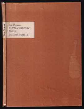 Jean Cocteau: Chvála knihtisku : Éloge de l&apos;imprimerie