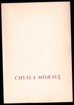 Chvála Moravy