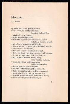 František Nechvátal: Chvála Moravy