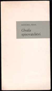 Chvála spisovatelství