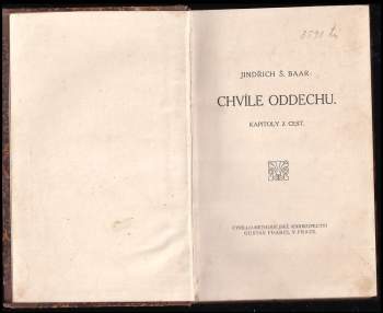 Jindřich Šimon Baar: Chvíle oddechu