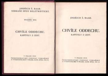 Jindřich Šimon Baar: Chvíle oddechu