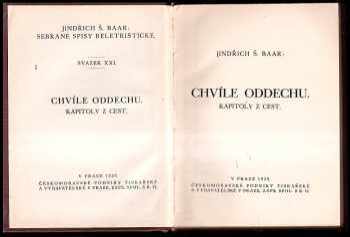 Jindřich Šimon Baar: Chvíle oddechu