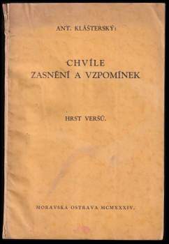 Chvíle zasnění a vzpomínek