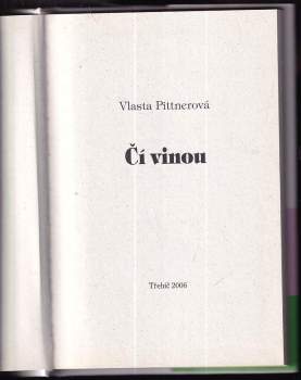 Vlasta Pittnerová: Čí vinou