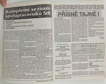 Petr Cibulka: Cibulkovy seznamy spolupracovníků StB