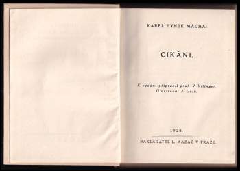 Karel Hynek Mácha: Cikáni