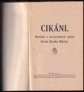 Karel Hynek Mácha: Cikáni