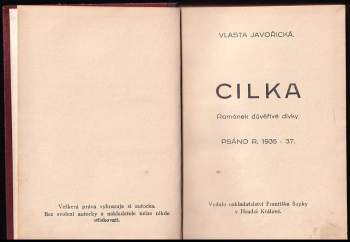 Vlasta Javořická: Cilka