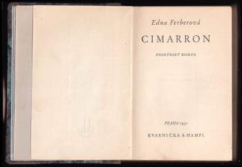 Edna Ferber: Cimarron