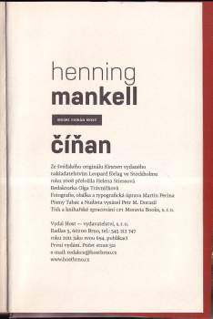 Henning Mankell: Číňan