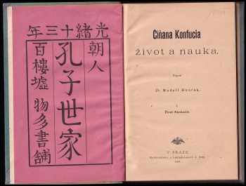 Rudolf Dvořák: Číňana Konfucia život a nauka