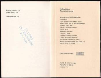 Jiří Marvan: Činohra slov