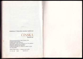 Miroslav Tomaník: Čínská kuchyně