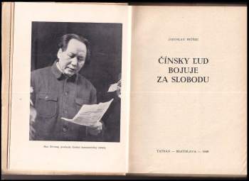 Jaroslav Průšek: Čínsky ľud bojuje za slobodu