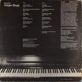 Holger Biege: Circulus