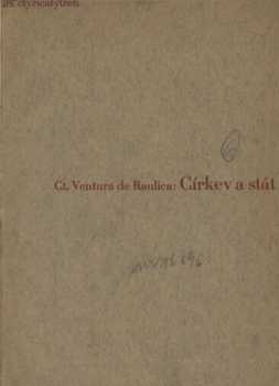 Gioacchino Ventura: Církev a stát, čili, theokracie a césarismus