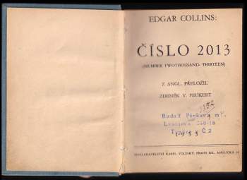 Edgar Collins: Číslo 2013