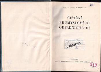 Aleš Petrů: Čištění průmyslových odpadních vod