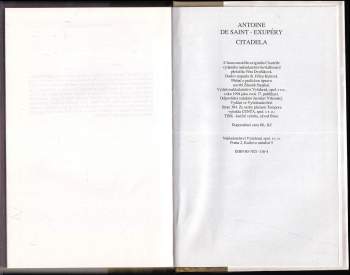 Antoine de Saint-Exupéry: Citadela