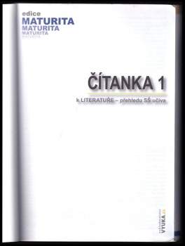 Otakar Slanař: Čítanka 1, k Literatuře - přehledu SŠ učiva