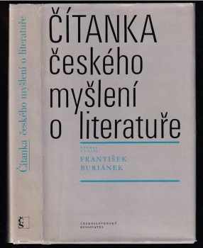 Čítanka českého myšlení o literatuře