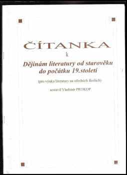 Dějiny literatury od starověku do počátku 19. století