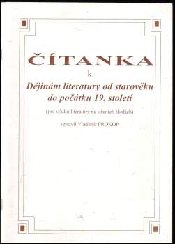 Čítanka k Dějinám literatury od starověku do počátku 19. století