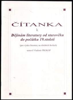 Čítanka k Dějinám literatury od starověku do počátku 19. století