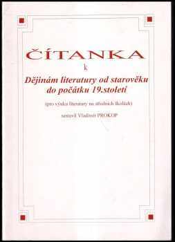 Čítanka k Dějinám literatury od starověku do počátku 19. století