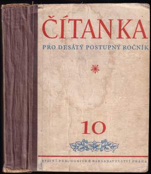Milan Jungmann: Čítanka pro desátý postupný ročník všeobecně vzdělávacích škol