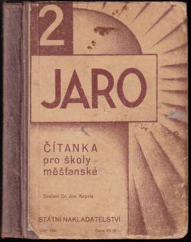 Čítanka pro druhou třídu měšťanské školy